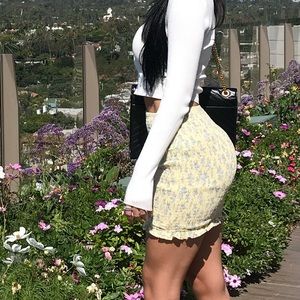 Forever 21 floral mini skirt